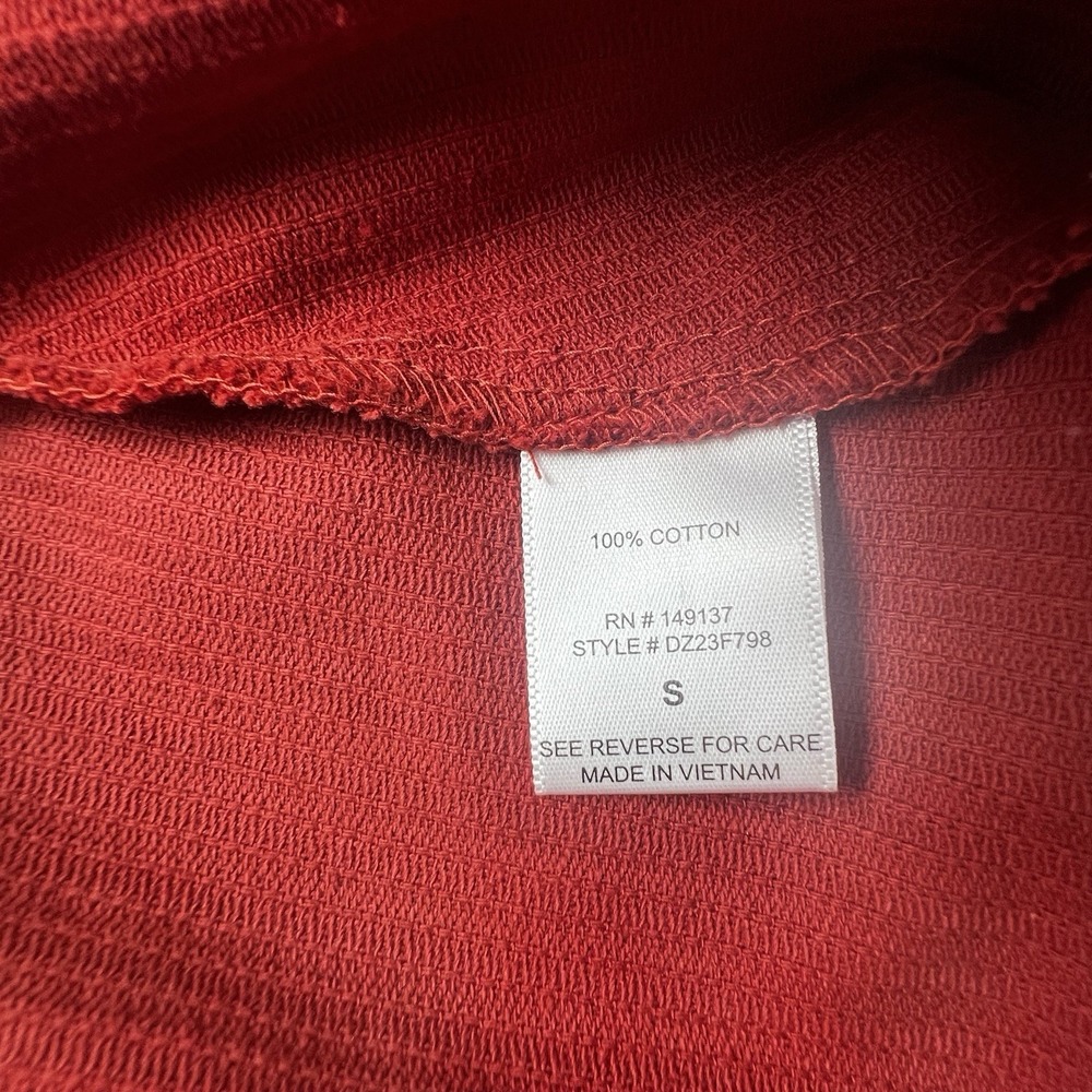 Double Zero Cordurory Red Womens Skirt Size Small Striped Zipper And Pockets - Picture 5 of 10